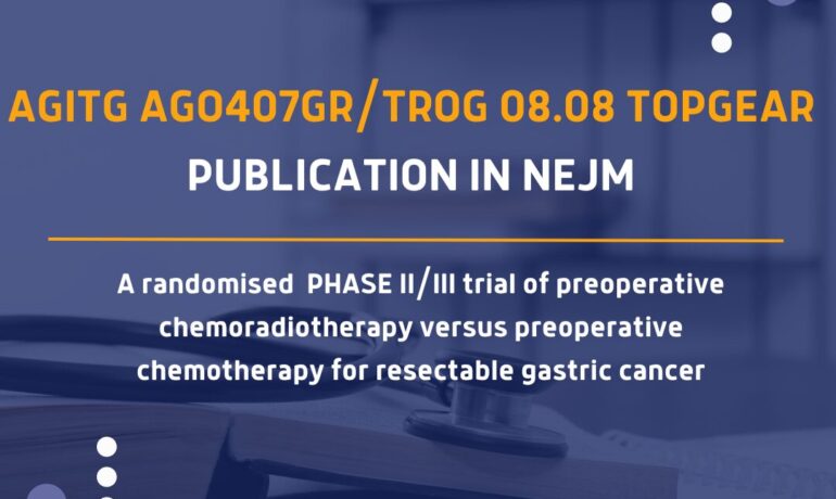 , TOPGEAR trial findings published in NEJM, TROG Cancer Research