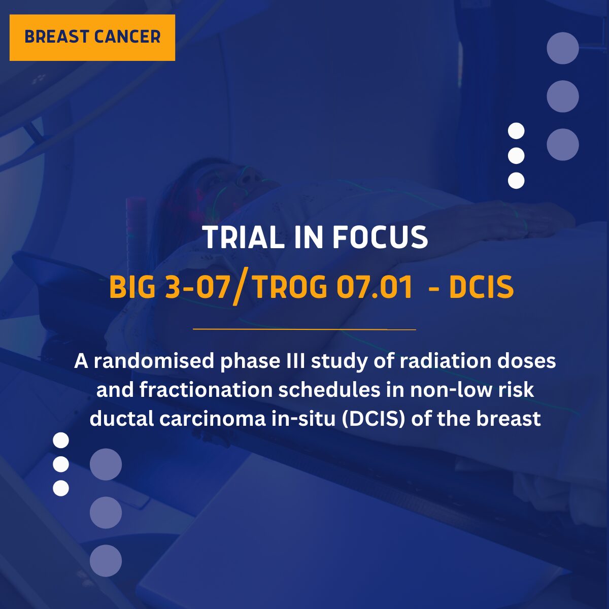 , TRIAL IN FOCUS: DCIS delivers valuable evidence, TROG Cancer Research