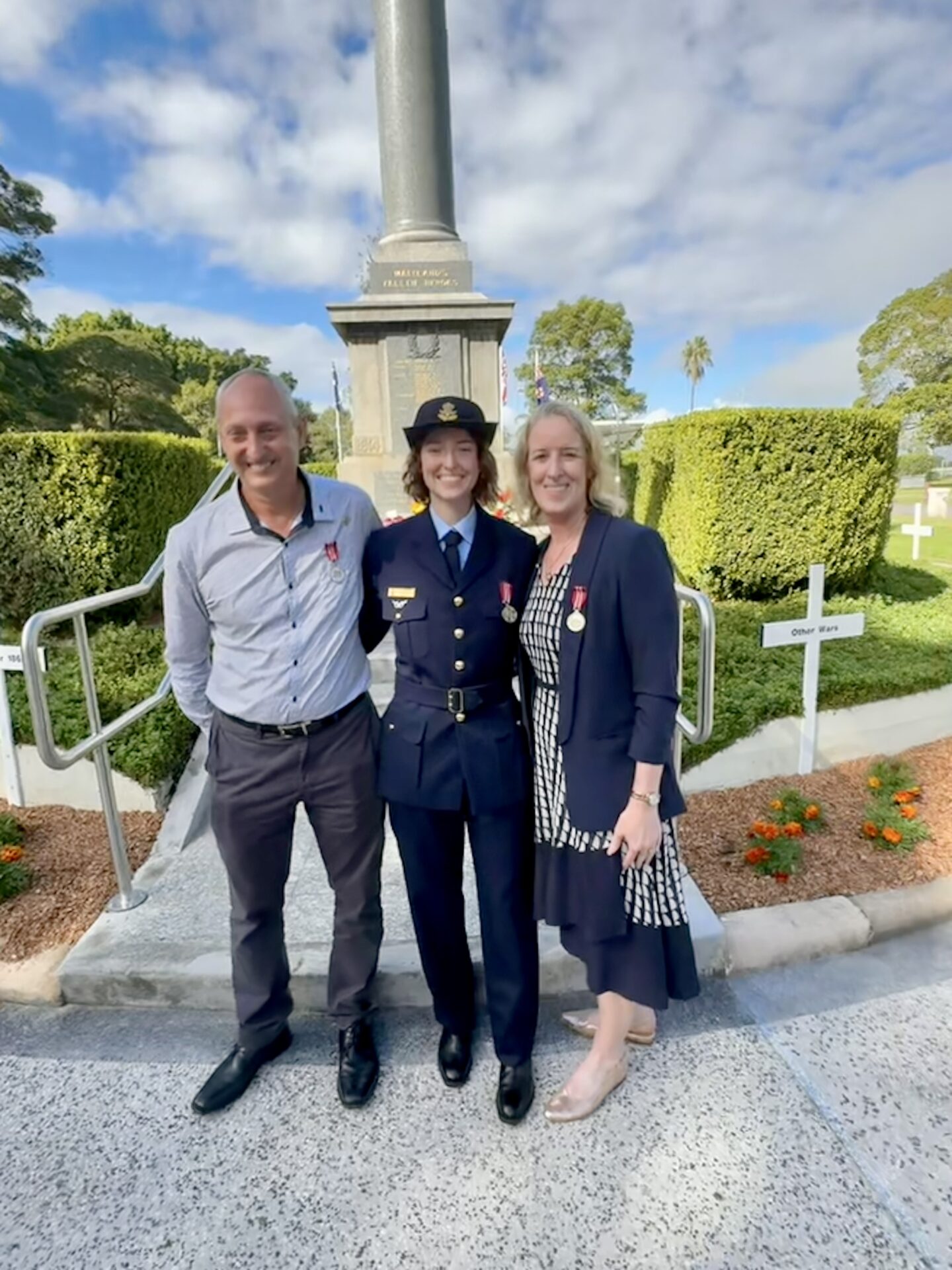 David, Jasmine and Susan Goode, re Kokoda Challenge to support TROG Cancer Research