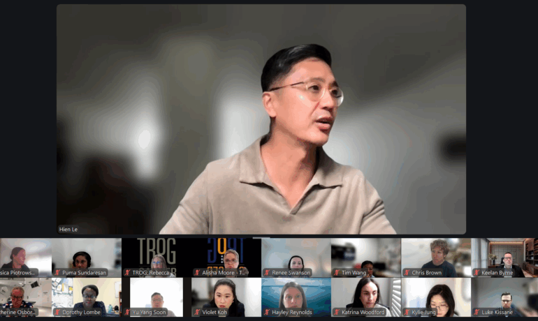 A/Prof Hien Le addresses the 2025 TROG Concept Development Workshop