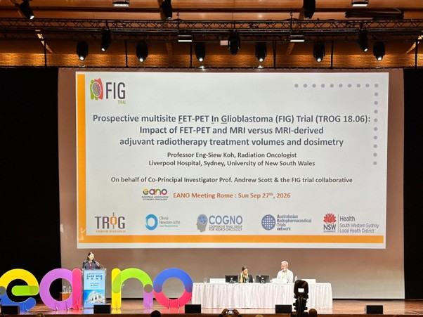 , New FET-PET imaging approach helps target radiotherapy for glioblastoma, FIG trial – TROG 18.06 finds, TROG Cancer Research